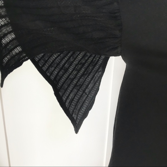 Black Eyelet Ruffle Sleeve Tee - Picture 8 of 8